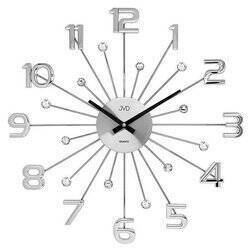 Zegar JVD ścienny kryształ stal duży 49 cm HT109.1