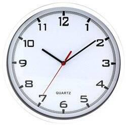 Zegar MPM ścienny 25,5 cm biały tworzywo nowoczesny czytelny E01.2478.00.A