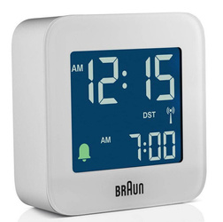 Budzik Braun sterowany radiowo BC08W-RC mały podróżny 6 cm