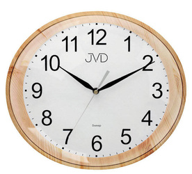 Zegar JVD ścienny CICHY szary HP664.12