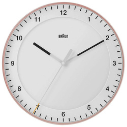 Zegar Braun ścienny różowe złoto cichy 30 cm BC17PW