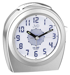 Budzik JVD SRP910.16 srebrny głośny