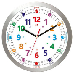 Zegar edukacyjny dziecięcy nauka AL02NC1 SW PL 30 cm