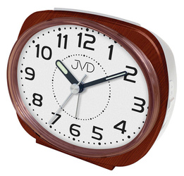 Budzik JVD SRP001.4 brązowy podświetlenie11 x 9 cm