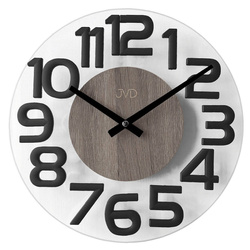 Zegar ścienny JVD nowoczesny szkło HT098.3