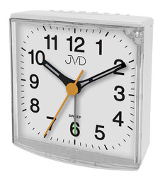 Budzik JVD SRP002.1 biały z podświetleniem