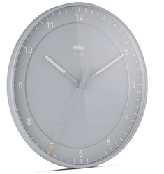 Zegar Braun ścienny szary radiowy 30 cm BC17G-RC