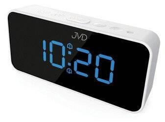 Budzik JVD SB3212.2 niebieski z termometrem i ładowarką