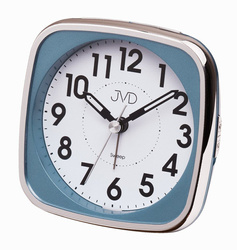 Budzik JVD SRP838.3 błękitny drzemka cichy mechanizm 9,5 cm