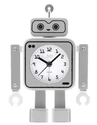 Cichy budzik JVD SRP2305.2 szary robot