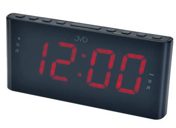 Radiobudzik sieciowy LED JVD SB1000.1 czerwony 20 cm