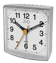 Budzik JVD SRP002.3 srebrny z podświetleniem