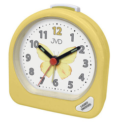 Budzik dziecięcy biurkowy żółty motylek SR672.8