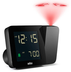 Budzik z projektorem Braun BC15B-RC 13x9 cm