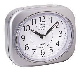 Budzik JVD SRP826.4 srebrny mruga podczas alarmu 10 cm