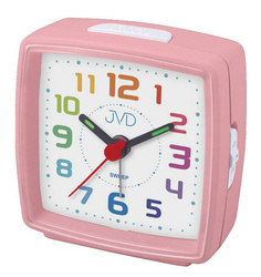 Budzik JVD SRP2811.6 różowy podświetlenie 7 cm