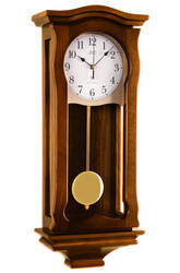 Zegar JVD ścienny DREWNO DCF77 kuranty NR2219.23