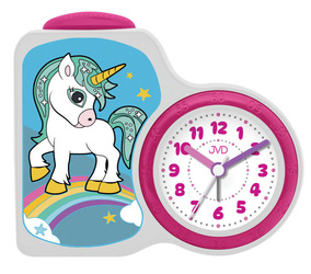 Biały budzik dziecięcy jednorożec SRP163.2