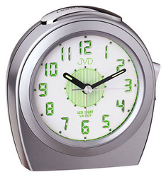 Budzik JVD SRP910.14 srebrny głośny