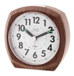 Budzik JVD SRP402.5 brązowy podświetlenie 8 cm