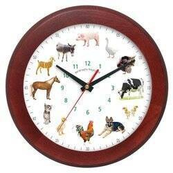 Zegar ścienny głosy zwierząt DREWNO ATW301ZW1 MH