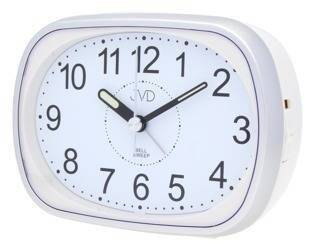 Budzik JVD SRP836.5 srebrny 12 cm głośny