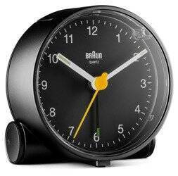 Budzik BRAUN podświetlenie drzemka 7 cm BC01B