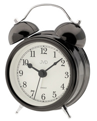 Ciemny cichy budzik JVD SRP2215.4 grafitowy 9 cm