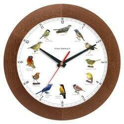 Zegar ścienny głosy ptaków drewno ATW300PT1 CD SW