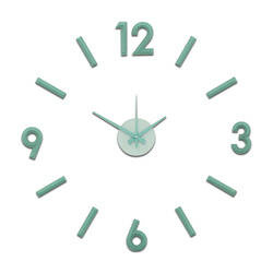 Zegar naklejany miętow CAŁE CYFRY 60cm E01.3771.40