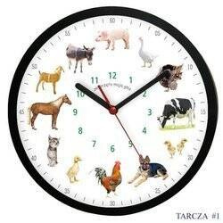 Zegar ścienny GŁOS ZWIERZĄT cichy ATE2013MZB T1 SW