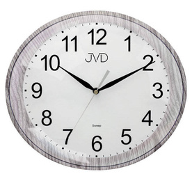 Zegar JVD ścienny CICHY szary HP664.11