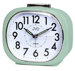 Budzik JVD SRP2010.2 zielony 12 cm cichy płynący