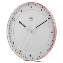 Zegar Braun ścienny różowy radiowy 30 cm BC17PW-RC