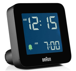 Budzik Braun BC09B 7,5 cm czarny