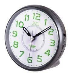 Budzik JVD SRP869.4 czarny podświetlane na zielono cyfry 9,5 cm
