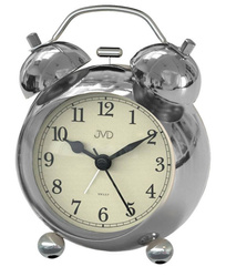 Budzik JVD SRP2809.5 srebrny głośny alarm