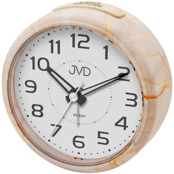 Budzik JVD SRP006.2 brązowy podświetlenie 10 cm