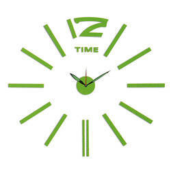 Zegar MPM ścienny 60 cm naklejany DIY zielony E01.3515.41
